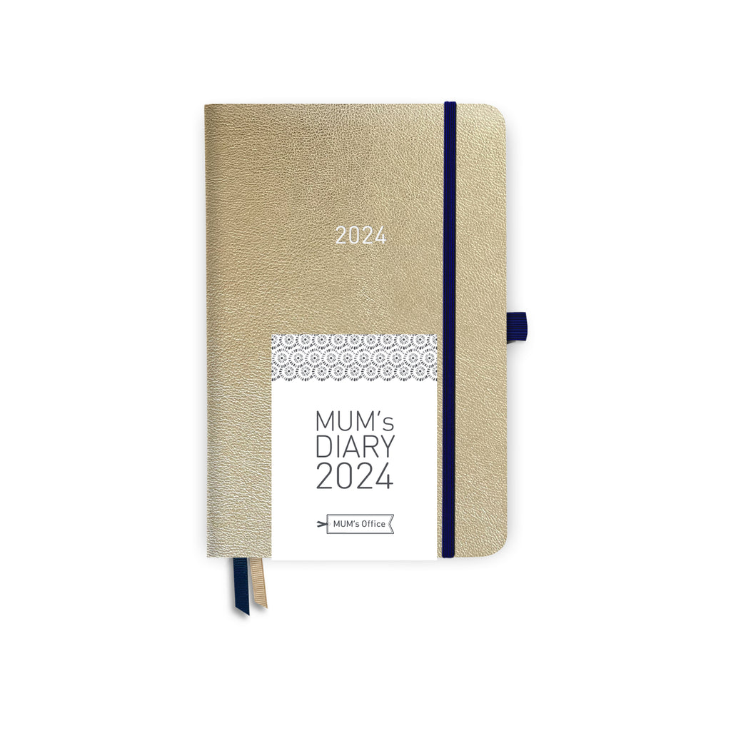 MUM's Diary 2024: CHAMPAGNE printed in GREY print