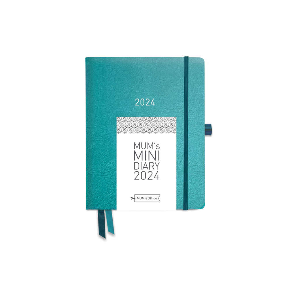 MUM's MINI Diary 2024 - Peacock Blue