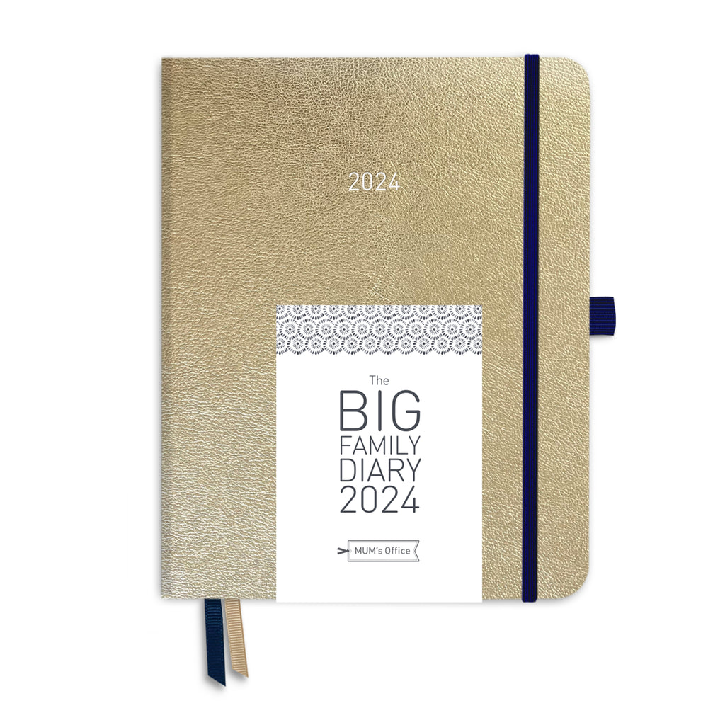 BIG Family Diary 2024 - Champagne with GRY print