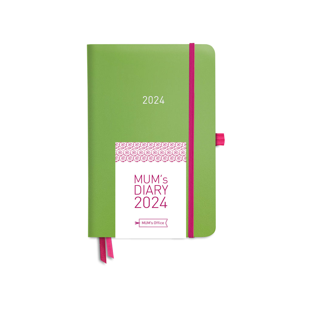 MUM's Diary 2024: APPLE printed in PINK print