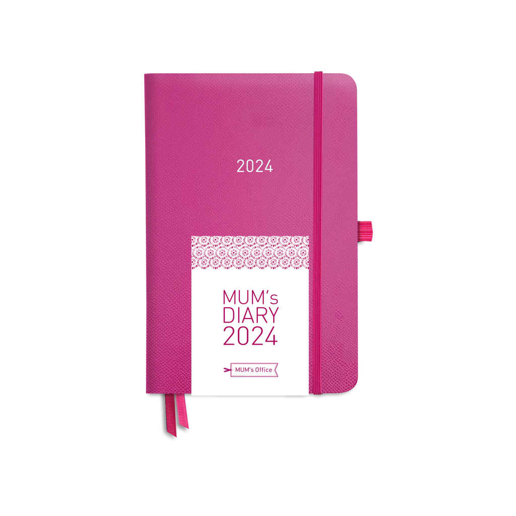 MUM's Diary 2024: PINK printed in PINK print