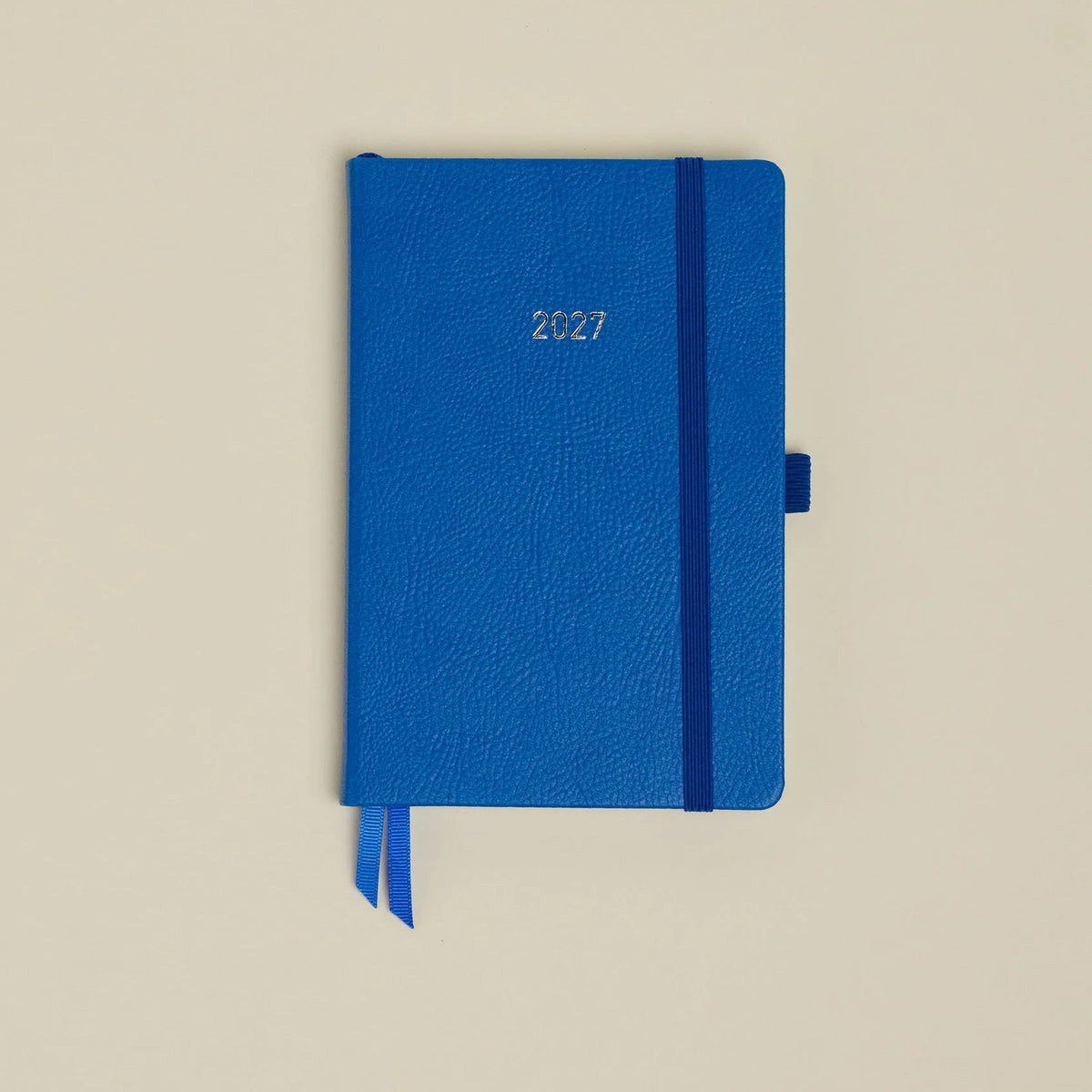 MUM's Diary 2027 in Cobalt, vegan leather cover, week-to-view with 4 column GRID layout