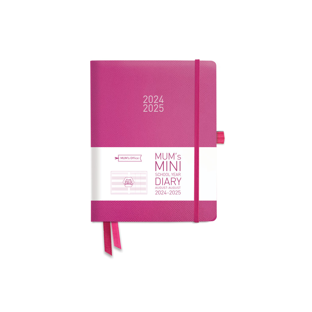 MUM's MINI Diary 2024-25: Pink printed with PINK print