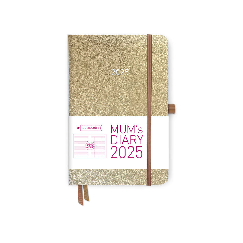 MUM's Diary 2025: Champagne with Pink print