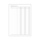 MUM's Birthday Book: Birthday Card List